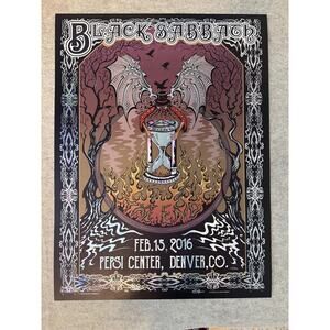 Black Sabbath | Artist Signed AP | Denver Colorado 2016 | Ozzy Osborne